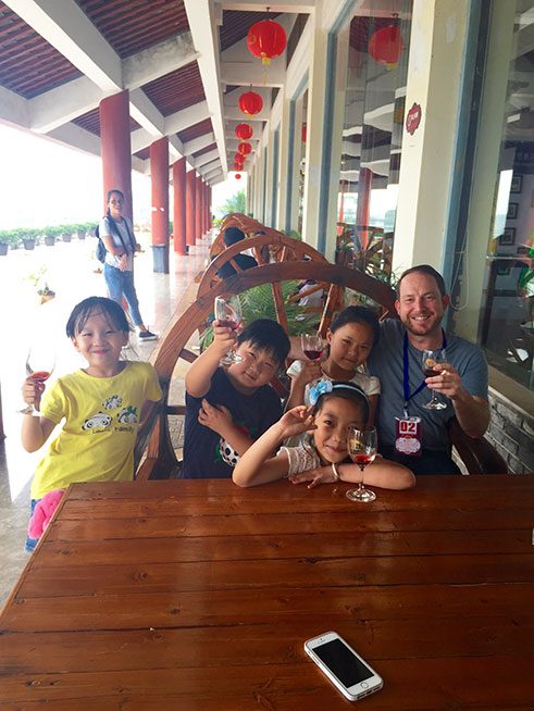 Fellow wine tasters at Yunnan Red Wine Company