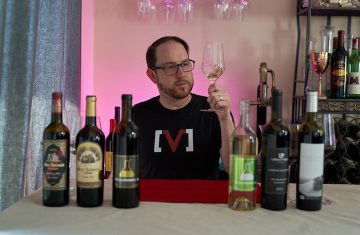 Ryan tasting Los Angeles wines