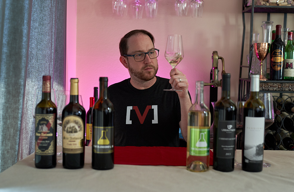 Ryan tasting Los Angeles wines