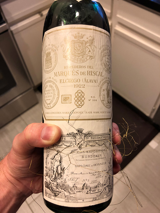 1922 Marques de Riscal Rioja